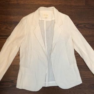White linen blazer